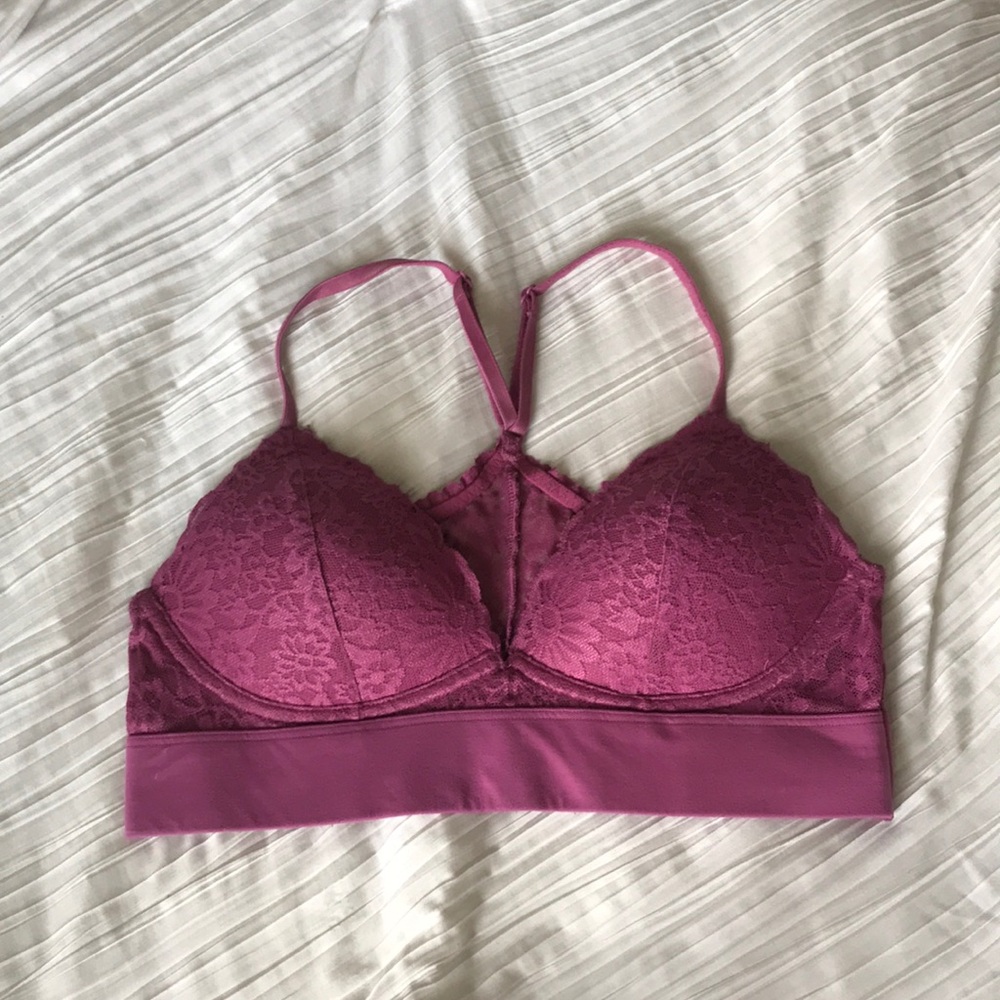 Victoria’s Secret Pink Lace Bralette Small